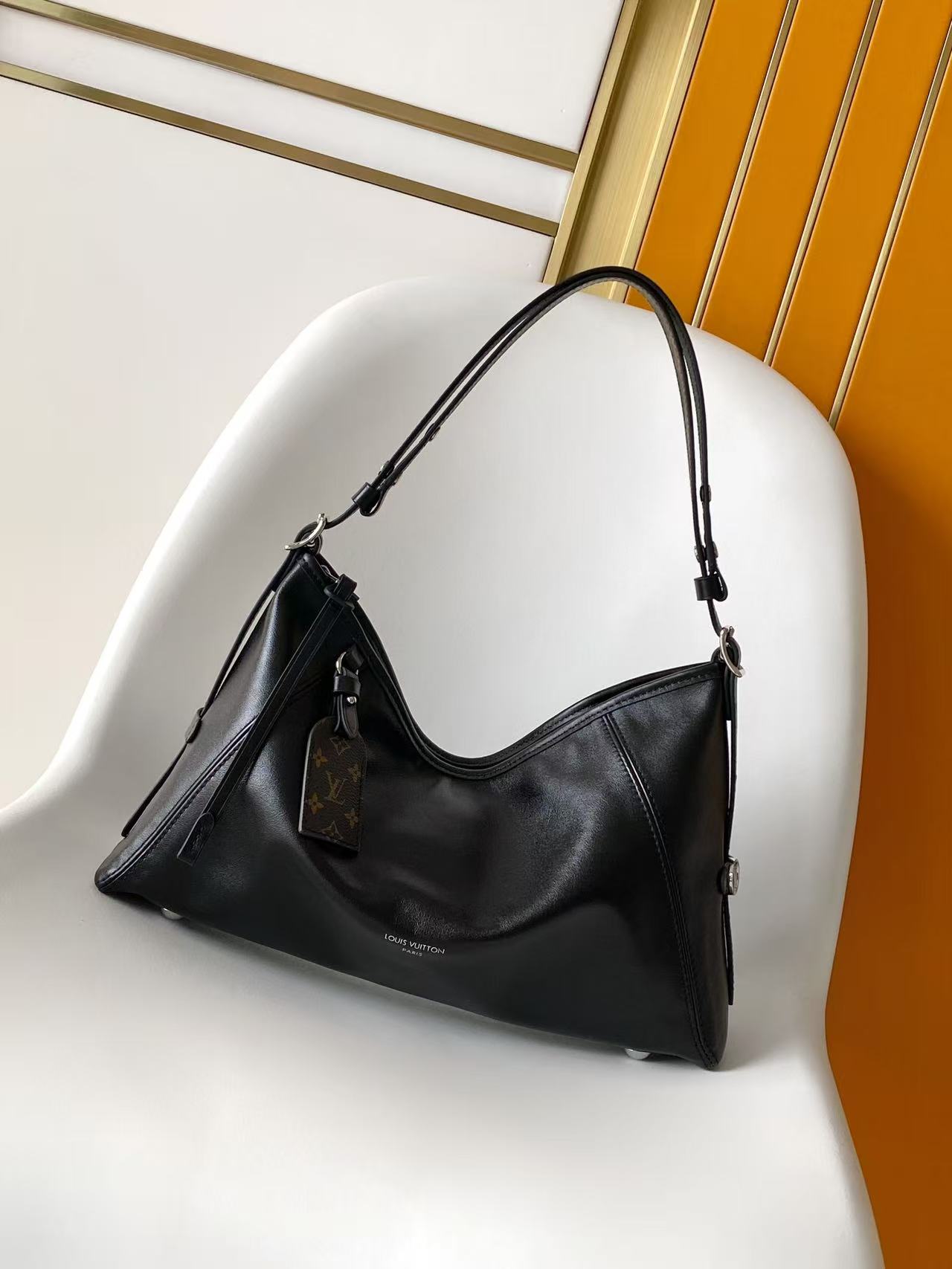 Louis Vuitton LV Classic Handbag Monogram Empreinte Model M46575 Interior Pocket Office Commute New Arrival